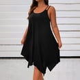 thumbnail image 1 of Ounisa Robe Camisole Midi Fluide Sans Manches à Encolure Dégagée et Ourlet Asymétrique pour Femme Grande Taille, 1 of 8