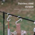 thumbnail image 2 of Stainless Steel S Shape Hooks Anti-rust and Fine Workmanship Suitable for Car Headrests Bikes, 2 of 7