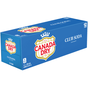 Canada Dry® Club Soda 355 mL Cans, 12 Pack
