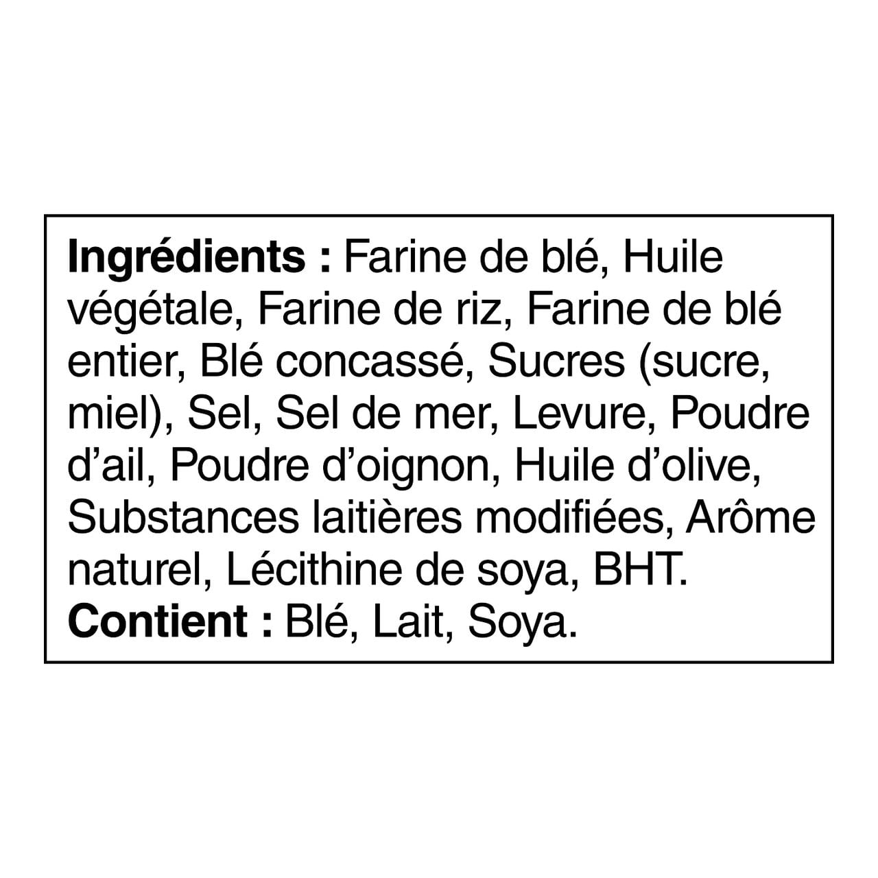 Craquelins de pain plat Town House Saveur sel de mer et huile d’olive, 247 g