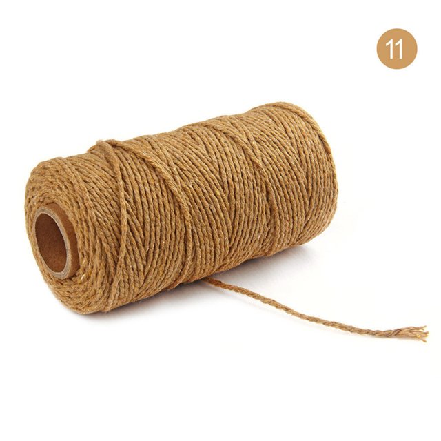 Agiferg 100m Long/100Yard Pure Cotton Twisted Cord Rope Crafts Macrame Artisan String