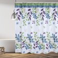 thumbnail image 1 of Shower Curtain,Leaves Pattern Shower Bath Bathroom Curtain Hanging Hooks Waterproof Shower Curtain Unbeatable Value, 1 of 14