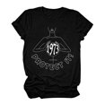 thumbnail image 2 of Pompotops T-Shirt Décontracté à Manches Courtes pour Femmes avec Imprimé Lettre, 2 of 7