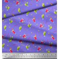 thumbnail image 2 of Soimoi Velvet Fabric Straw & Juice Beverages Printed Craft Fabric by The Yard 58 Inch Wide, 2 of 3
