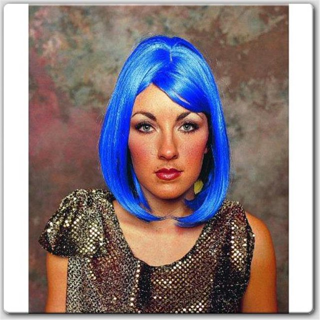 RG Costumes 60036 Peggy Sue Wig - Blue - Size Adult