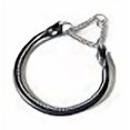 thumbnail image 3 of Auburn Leathercrafters Leather Martingale Dog Collar Rolled - 20 - Black, 3 of 4