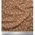 thumbnail image 1 of Soimoi Moss Georgette Fabric Dots Shirting Fabric Prints by Yard 42 Inch Wide, 1 of 3