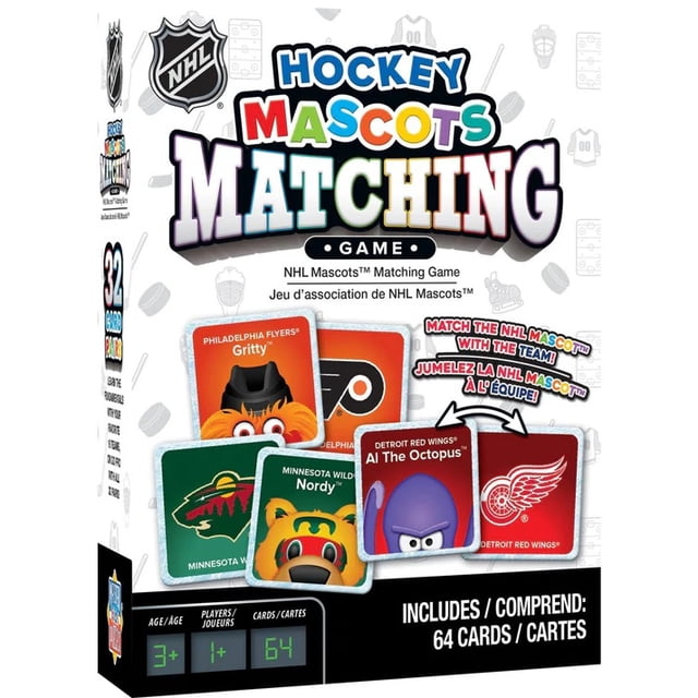Masterpieces Puzzle Company NHL Mascots Matching Card Game