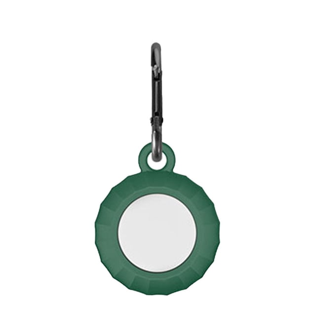 Porte-clés Tracker Étui de Localisation TPU Protecteur Portable de Remplacement pour Airtags Rouge Vin