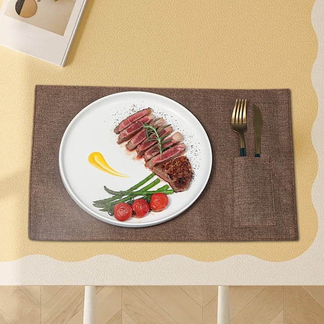 Ovzne Chemin de Table Scandinave Tapis de Souper Tapis Isolant Thermique Tapis de Table à Manger Résistant aux Brûlures Imperméable et Anti-Huile Tapis de Souper Style Occidental en Liquidation