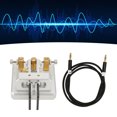 thumbnail image 4 of CW Morse Code Key, Auto Morse Telegraph Key Double Paddle Portable Continuous Transmitter Metal Body Lightweight  For Indoor Silver, 4 of 8