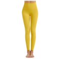thumbnail image 1 of DXOUPM Pantalon de Yoga pour Femmes Dames Simple Taille Haute Leggings d'Entraînement pour Gym Course et Mise en Forme, 1 of 3