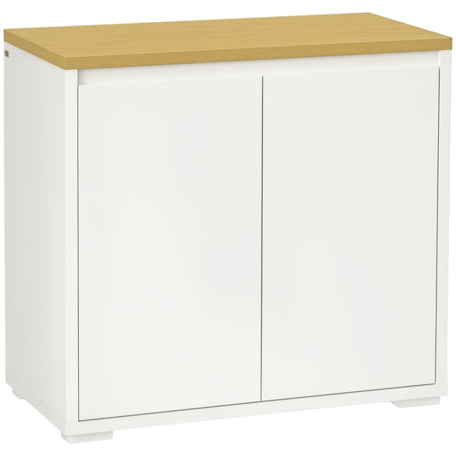 HOMCOM Storage Cabinet Sideboard Buffet Cabinet with 2 Doors White