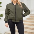 thumbnail image 4 of Veste de Baseball Légère pour Femmes - Bomber Élégant avec Poches, 4 of 7