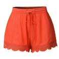 thumbnail image 2 of Dealovy Pajamas Shorts for Women Plus Size Drawstring Elastic High Waisted Lace Bottom Comfy Lounge Shorts, 2 of 3