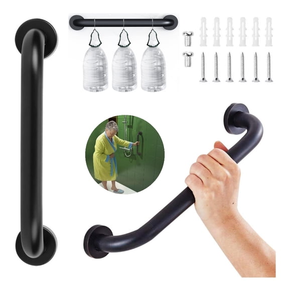 Matte Black Stainless Steel Security Bar 30cm