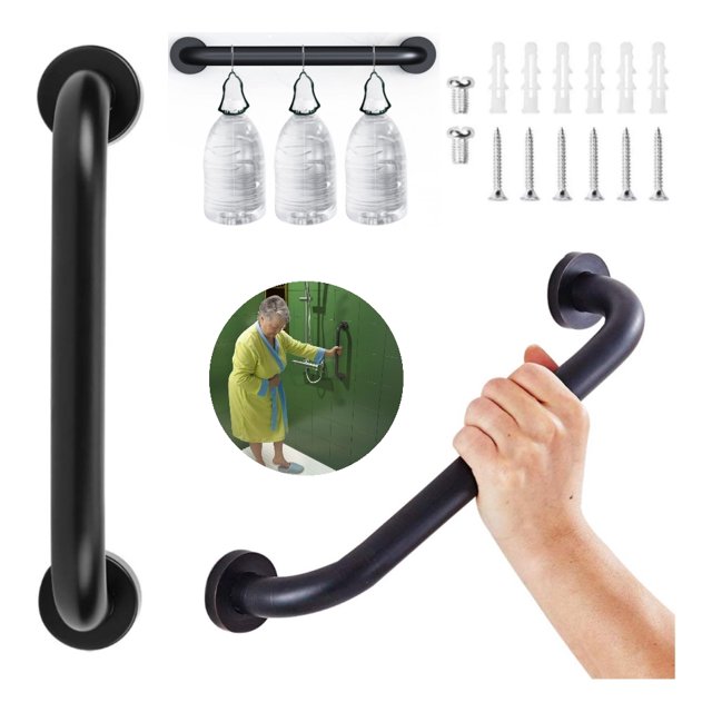 Matte Black Stainless Steel Security Bar 30cm