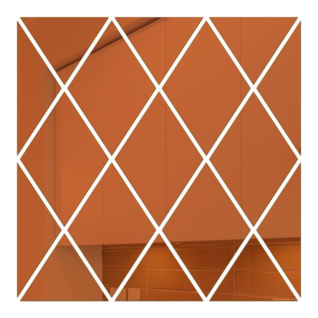 Amdohai Wall Decals Wall Sticker Diamond Mirror Reflective Design DIY Family Wall Art Sticker Decor Decoration