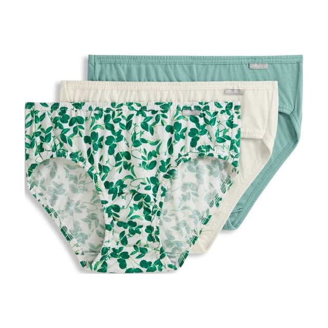 Jockey Culotte Bikini Elance pour Femmes en Coton 100 % - Lot de 3