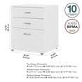thumbnail image 2 of Meuble de sol avec tiroirs Universal de Bush Business Furniture, blanc, 2 of 5