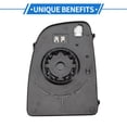 thumbnail image 2 of Unique Bargains 1 Set Mirror Glass Replacement for Dodge for Ram Promaster 1500 2500 3500 2014-2021 Right Passenger Side Upper Part W/ Backing Plate, 2 of 6