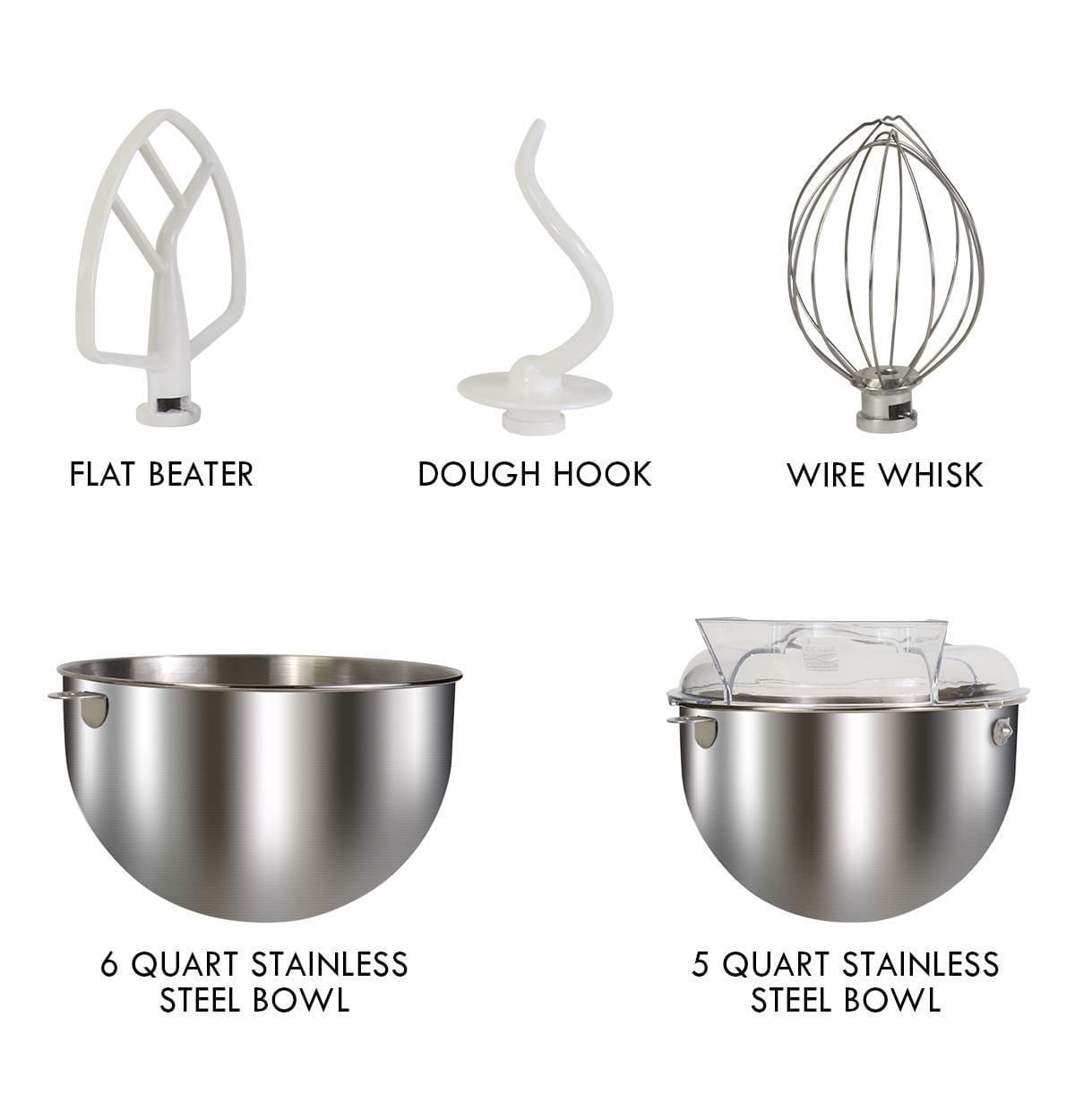 Kenmore Elite 6-Qt Bowl-Lift Stand Mixer with Timer, Powerful Motor for Baking & Cooking, Stainless Steel
