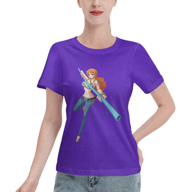Women's Basic Short Sleeve T-Shirt One Piece Nami