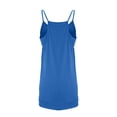 thumbnail image 3 of RBCKVXZ Robe Courte Athlétique Sans Manches pour Femmes avec Short Intégré Été Tennis Entraînement Active Combinaison Sportive Bretelles Spaghetti Robes Bleu TG, 3 of 7