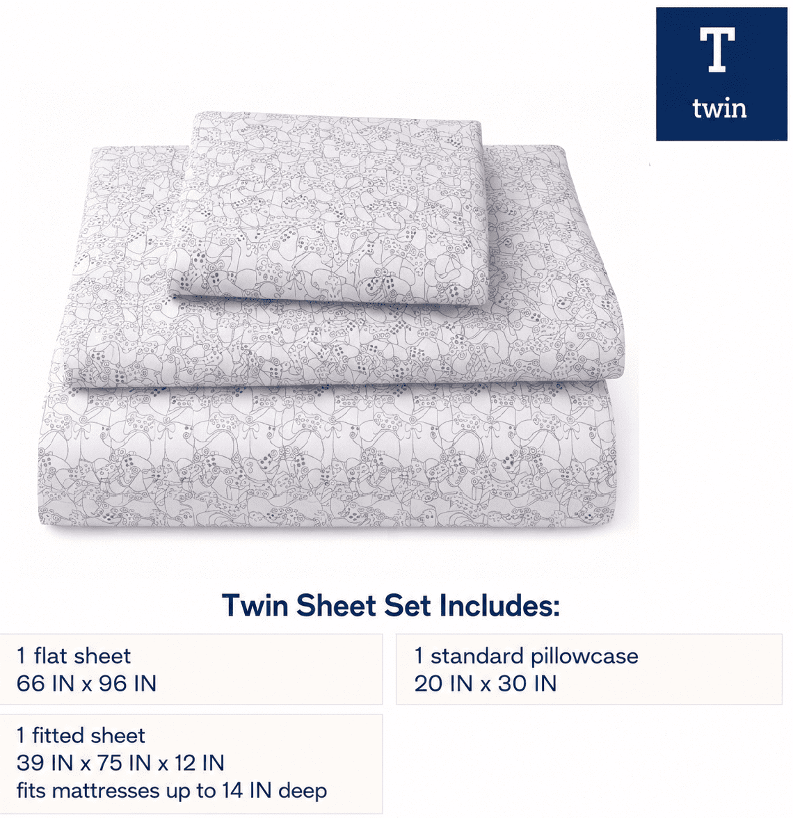 Mainstays Kids 220TC Cotton Gamer Double, 4 Piece Sheet Set