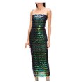 thumbnail image 1 of EGNMCR Robes de Soirée pour Femmes, Robes Formelles pour Femmes, Robes de Cocktail pour Femmes Robe à Paillettes Dégradées de Printemps et d'Été pour Femmes avec Bretelles Jupe Courte et Jupe Robe pour Femme, 1 of 4