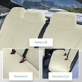 thumbnail image 2 of For 2016-2024 Honda Civic FH Group Neoprene Custom Fit Car Seat Covers Waterproof  - Rear Solid Beige, 2 of 4