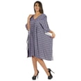 thumbnail image 3 of Moomaya Caftan Court pour Femmes, Robe de Nuit de Couverture, Robe Caftan, Manches Kimono, Tenue de Plage, 3 of 6