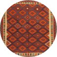 thumbnail image 1 of Ahgly Tapis Rond Contemporain Lavable en Machine, 4 Pieds Rond, 1 of 7