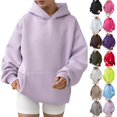 thumbnail image 3 of IMENGL Hoodies oversized sweatshirts pullover, Blue M, Size M-XL, 3 of 8
