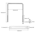 thumbnail image 2 of Unique Bargains Square U-Bolts 2 Sets 102mm Inner Width 140mm Length M8 304 Stainless Steel U Clamp Bolt, 2 of 5