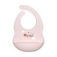 thumbnail image 1 of Kushies - Silibib - silicone bib - Skye pink, 1 of 4