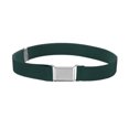 thumbnail image 1 of transemion 1 Ensemble Ceinture Élastique Simple pour Enfants Garçons Boucle Ajustable Taille Extensible Réutilisable Lavable Jeans Accessoires de Vêtements Vert Noirâtre, 1 of 8