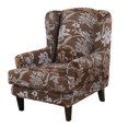 thumbnail image 1 of Sumhomie Stretch Printed 2-Piece Wing Armchair Slipcover,Brown, 1 of 4