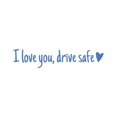 thumbnail image 1 of Riforla I Love You Driving Stickers 3 Pieces Driving I Love You with Heart Stickers for Rearview and Windows Decals Car Accessories and Driver Gifts Car Sticker B, 1 of 5
