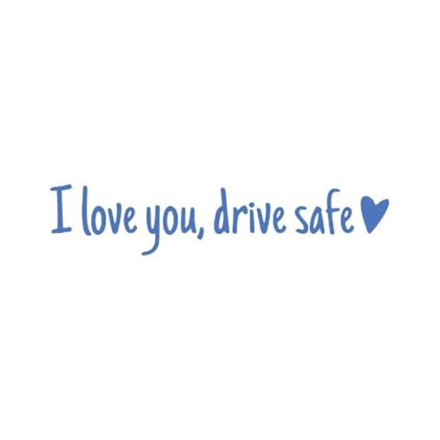 Riforla I Love You Driving Stickers 3 Pieces Driving I Love You with Heart Stickers for Rearview and Windows Decals Car Accessories and Driver Gifts Car Sticker B