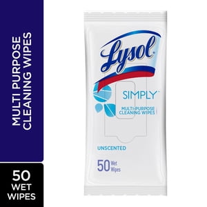 LYSOL® WIPES Flat Pack - SIMPLY™ , Natural Cleaner, Lightly Scented, 50 wipes