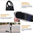 thumbnail image 4 of Dog Harness Step-In Harness with Velcro Fastening for Small and Medium Dogs Reflective Adjustable Breathable Safety Harness Chest Harness for Walking, Running, Training （Black,S）, 4 of 7