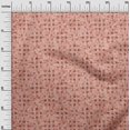 thumbnail image 2 of oneOone Rayon Peach Fabric Geometric Texture Fabric For Sewing Printed Craft Fabric By The Yard 56 Inch Wide, 2 of 5