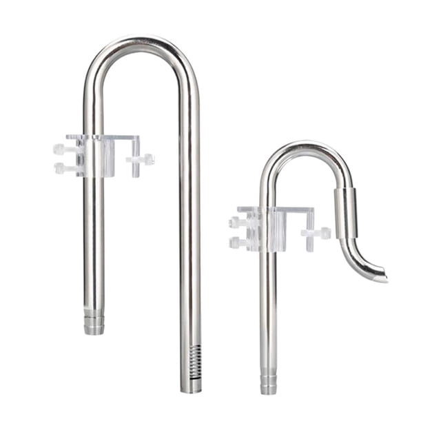 Surface Reusable Lily Aquarium Fish Tank Filter Tube Stainless Steel Inflow Outflow Aquarium Planted Fish Tank (12MM, 16MM) , 12 Outlet 16 Inlet