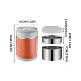 thumbnail image 2 of LSLJS 1600ml Portable Lunch Box 304 Stainless Steel Insulated Lunch Jar 3 Layer Pot Rice Bucket Adult Bucket Lunch Box for Outdoor, Home Accessories, 2 of 4