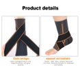 thumbnail image 3 of Noref Orthèse de Cheville de Soutien Compression Respirante Sangle de Protection Élastique pour Pied, 3 of 9