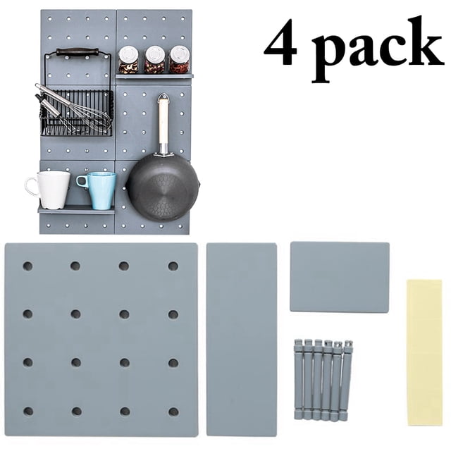 Coofit Wall Pegboard Creative Practical Storage Plastic Pegboard Wall Organizer