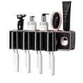 thumbnail image 2 of LSLJS Toothbrush Holders for Bathrooms, Toothbrush Holder Wall Mounted with Toothpaste Dispenser,With Toothbrush Cup,Tray Bathroom Toothbrush Toothpaste Dispenser, Toothbrush Holder, 2 of 8
