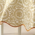 thumbnail image 3 of Nappe Ronde 60 Pouces, pour 4 Places Housse de Table Ronde, Housse de Table Ronde Résistante aux Taches, Lavable. pour Intérieur, Nappe Extérieure, Cuisine, Salle à Manger, Mariage, Fêtes, 3 of 6