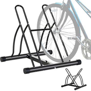 Soozier Support de Plancher pour Vélo à 2 Supports, Garage de Stationnement pour Vélo